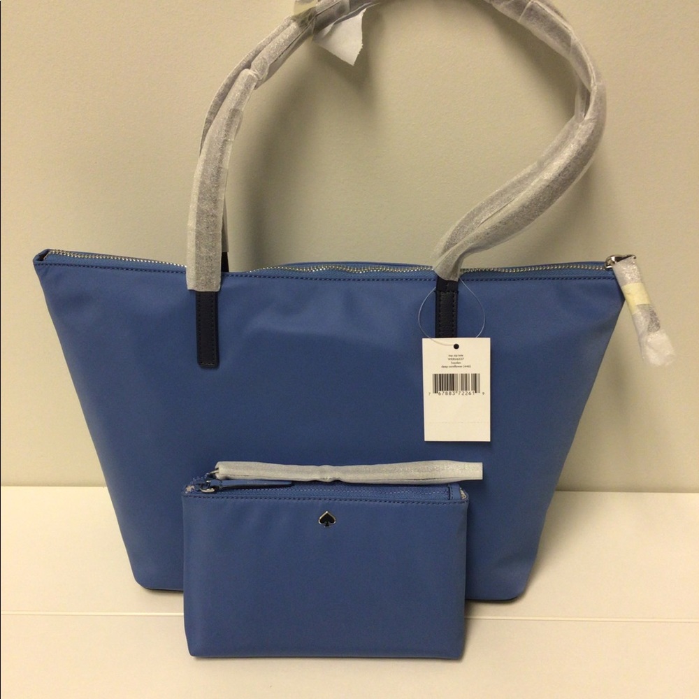 NWT Kate Spade Nylon Tote w/Wristlet - Picture 2 of 7